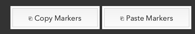 Copy Markers and Paste Markers buttons